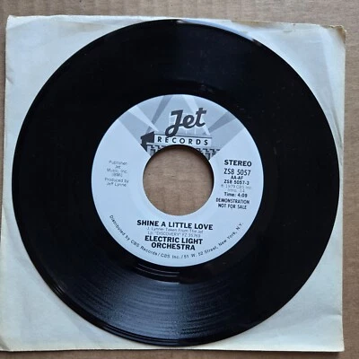 ELECTRIC LIGHT ORCHESTRA Shine A Little Love PROMO 45 7" POP ROCK Record Vinyl - Image 1 of 2