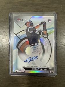 2023 Topps Finest Carlos Perez Refractor RC Auto White Sox Rookie
