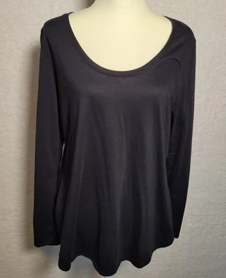 Camiseta deportiva activa para correr Fabletics manga larga XXL negra 0120 Foto 1 de 4