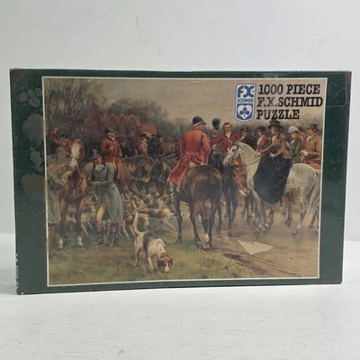 Rompecabezas “A Winters Morning” Juego de Caza Perros Pájaro Inglaterra 1000 FX Schmid Foto 1 de 4