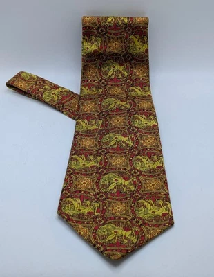 Corbata de Colección Wemlon Por Wembley León Bizantino Medieval De Colección Oro Rojo  Foto 1 de 3