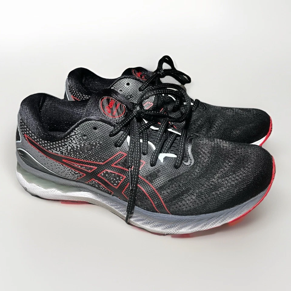 Zapatos para correr ASICS GEL-NIMBUS 23 'Negro Eléctrico Rojo' Us Talla 10 FlyteFoam Foto 1 de 4