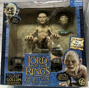 De colección Nuevo en Caja El Señor de los Anillos El Retorno del Rey Electrónico Talking Gollum FUNCIONA - Imagen 1 de 17