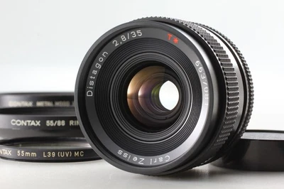 【MINT w/ hood】 Contax Carl Zeiss Distagon 35mm f/2.8 AEJ Lens C/Y Mount JAPAN - Image 1 of 4