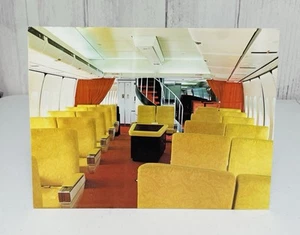 Fotografía vintage Boeing 747 cubierta interior salón aviación 8,5x11" - Imagen 1 de 2
