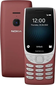 Nokia 8210 4G Red Unlocked Dual SIM Colour Screen Camera - New Boxed - Afbeelding 1 van 8