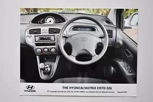 Foto Stampa Auto - Hyundai Matrix CRTD GSI 2003 - Vista Interno - Foto 1 di 1