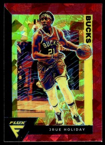 2020-21 Panini Flux Red Cracked Ice #101 Jrue Holiday