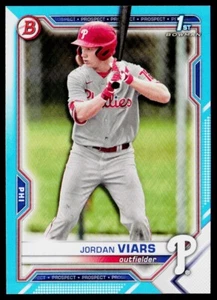 2021 Bowman Draft Sky Blue #BD132 Jordan Viars /499 - Picture 1 of 1
