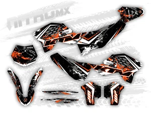 NitroMX Grafik Set fur KTM SX SXF 125 250 450 2007 2008 2009 2010 Dekor - Picture 1 of 1