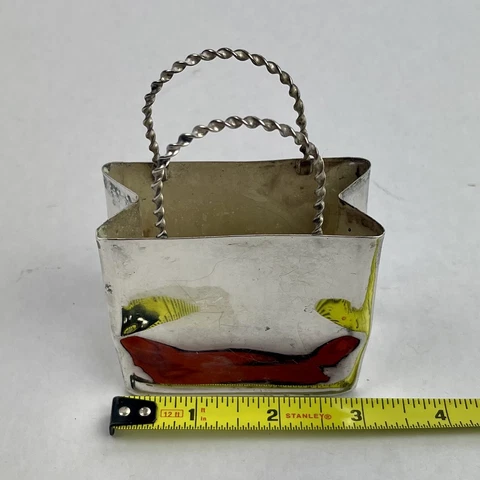 Vintage Silver Miniature Collectible Shopping/Gift Bag - Inspired by Cartier Cover