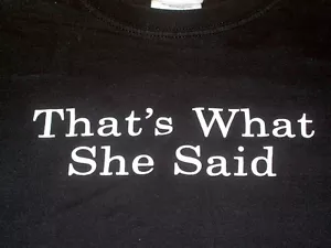 Camiseta Thats What She Said The Office Divertida sexo para hombre ¡Envío gratuito en EE. UU.!¡! - Imagen 1 de 2