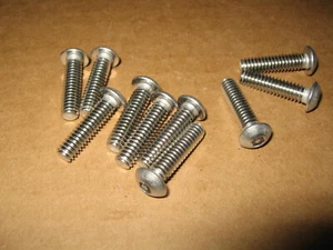 1/4-20 x 1" TAMPER-PRUF, Tamper Resistant Screw, Button Top, Pack of 10 - Picture 1 of 1
