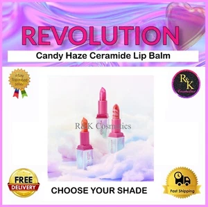 MAKEUP REVOLUTION Candy Haze Ceramide Lip Balm - Affinity Pink New Free Postage - Picture 1 of 8