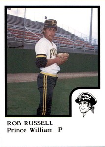 1986 Prince William Pirates ProCards #23 Rob Russell Cumberland Maryland MD Card