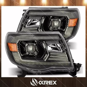 Faros proyectores LED Alpha negros con DRL para Toyota Tacoma AlphaRex 05-11 - Imagen 1 de 11
