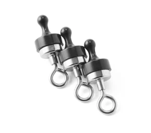 3Pcs Outdoor Tent Magnet Clip Hanger Hanging Hooks with Carabiner for Camping - Picture 1 of 8