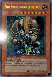 Yugioh 2009 Green Baboon, Defender Of The Forest Limited Ed RP02-EN090 Near Mint - Picture 1 of 2