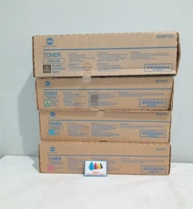 Konica Minolta TN610 Toner Cartridge Set Yellow Magenta Cyan Black - Picture 1 of 1