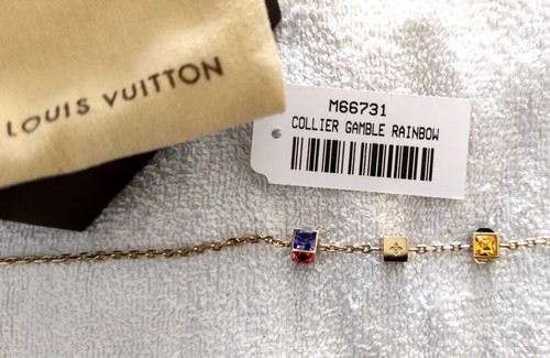 LOUIS VUITTON（LV） Collane cubo arcobaleno Louis Vuitton Gamble Collection ** NUOVE AUTENTICHE **