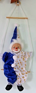 Vintage Clown Sitting on a Swing (34cms) - Picture 1 of 3