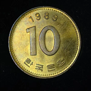 1989 South Korea 10 Won KM#33.1 - UNC - Lot #110 - Picture 1 of 2