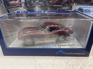 1/18 Exoto Motorbox 1967 327 bloque pequeño L79 Corvette Stingray granate metálico - Imagen 1 de 4
