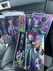 New Lot Of 3 Monster High Dolls Frankie Twyla Clawdeen With Pets