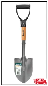 18 In. Wood D-Grip Short Handle Carbon Steel Compact Digging Shovel - Picture 1 of 2