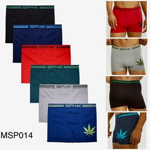 3/6 Pack Mens Microfiber Boxer Briefs Underwear Compression Stretch Sport Flex 4 - Picture 1 of 9