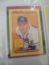 1989 Donruss Complete Warren Spahn 8 x 10 Puzzle - ALL 21 Pieces in great shape!