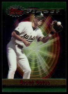 1994 Finest #7 Brent Gates Oakland Athletics