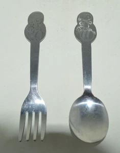 Vintage Snoopy Stainless Steel Child’s Fork And Spoon by Danara 1965 - Picture 1 of 5