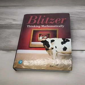 Thinking Mathematically Hardcover by Robert Blitzer - Seventh Edition - Imagen 1 de 5