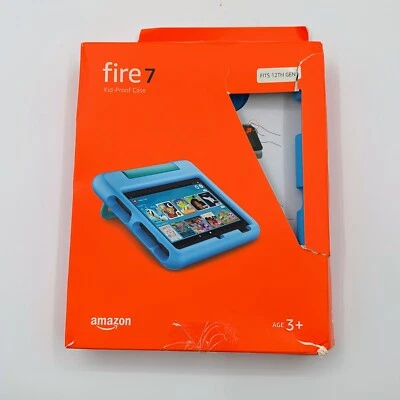 Amazon Fire 7 Kid Proof Case Fits 12th Generation 2022 Release 3+ Blue~ - Image 1 of 2
