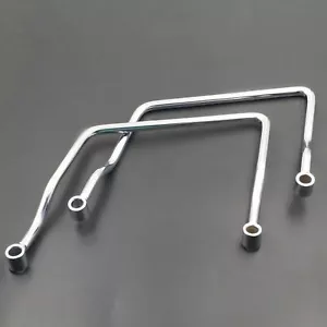 2pcs 14cm Saddlebag Supports Brackets Mount For Honda Shadow Yamaha Road Star - Foto 1 di 5