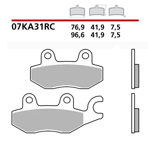 Pastiglie Brembo Freno Anteriori 07KA31RC per Kawasaki NINJA 400 2018 > 2020 - Immagine 1 di 1