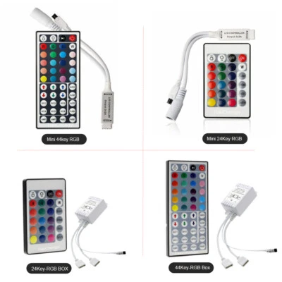 5-24v 5050 2835 RGB LED Strip Light Mini 24/44 Key IR Remote Wireless Controller - Image 1 of 4