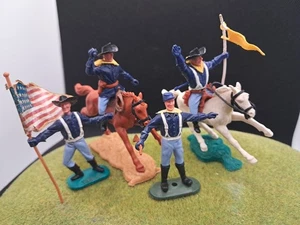 TIMPO TOYS SWOPPETS 4 x WILD WEST AMERICAN CIVIL WAR UNION TROOPS Lot #1 - Bild 1 von 3