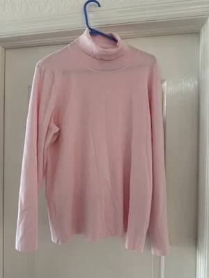 NWT Knit by Hampshire Studio Pink Mock turtleneck sweater Women  2X Soft Stretch - Image 1 of 4