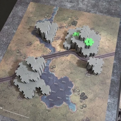Battletech Grassland 2 - 3D Interlocking Terrain - Image 1 of 2