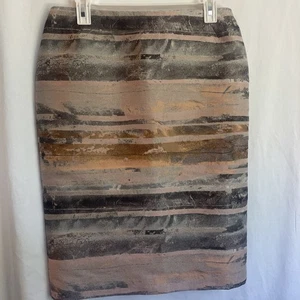 Layfayette 148 New York Designer Gr. 8 neu ohne Etikett mehrfarbig gerader Bleistiftrock SCHÖN - Bild 1 von 17
