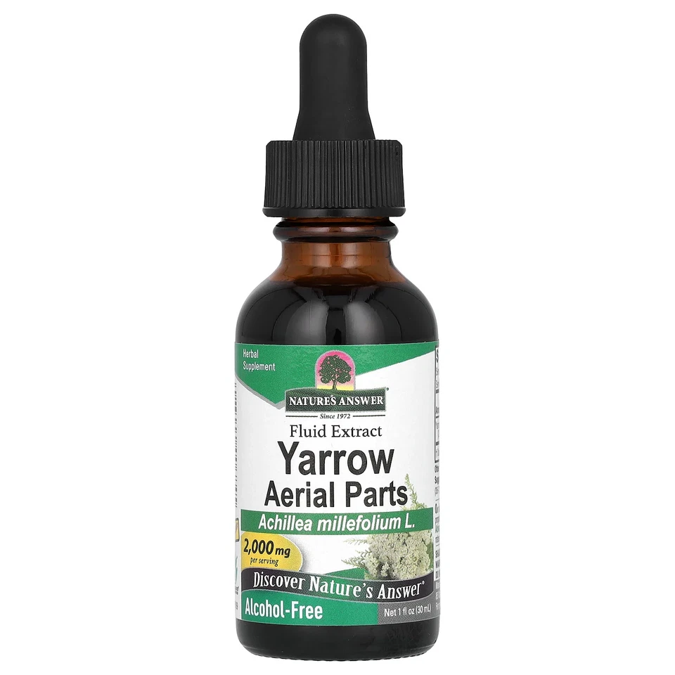 Nature's Answer Yarrow Flowers Alcohol Extract 1 Oz BACKORDER