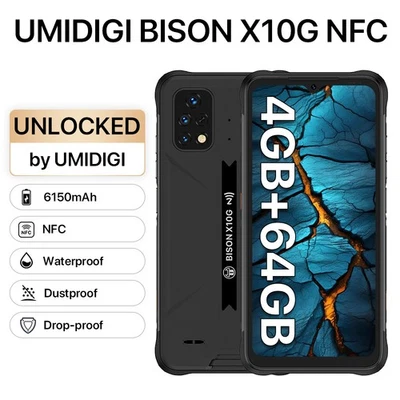 Smartphone UMIDIGI BISON X10G 4GB+64GB Resistente Doble SIM Android NFC Desbloqueado Foto 1 de 4