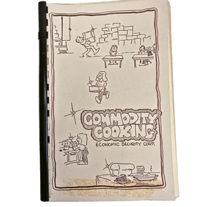 Commodity Cooking Cookbook Recipes Economic Security Corp Food 70s Book Vintage - Picture 1 of 14