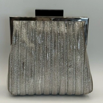 Bolsa de mão Annabel Ingall platina couro coxo conversível - Imagem 1 de 4