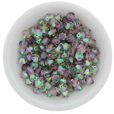 Swarovski Bicones, Paradise Shine, 3mm, 4mm, 6mm Bicones #5328 XILION - Image 1 of 2