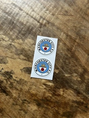 CASUAL GUITAR PICKS Mini Man City Crest X2 Stickers By Casual Noel Epiphone Riviera Guitar Picks