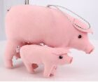 SOW PIG with 2 PIGLETS HAND MADE Velvet Folk Art Plush Ornament