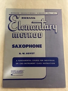 Rubank Elementary Method - Saxophone by N. W. Hovey (1990, Trade Paperback) - Picture 1 of 3